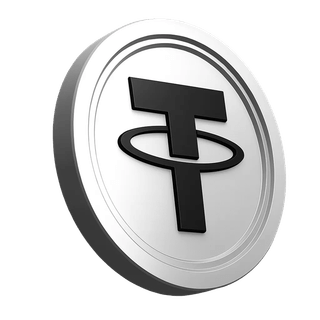 Visualisation du cours de la pièce Tether USDT affichée dans la rubrique d'informations de la plateforme